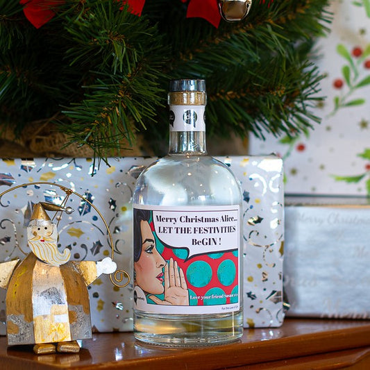 Christmas Gin competition. Win a bottle of beautiful Christmas Gin.